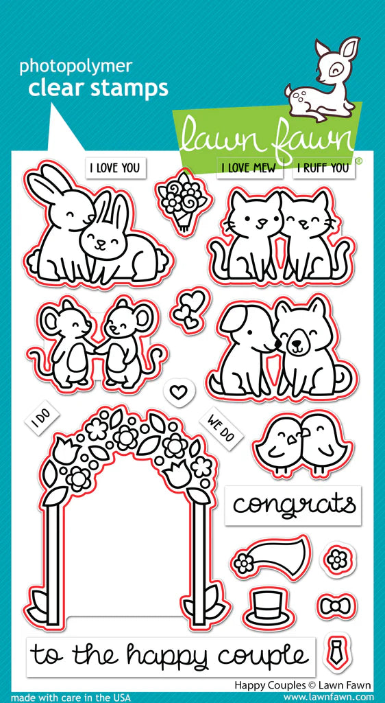 Happy Couple Stamps and Dies Bundle by Lawn Fawn